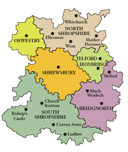 shropshire map