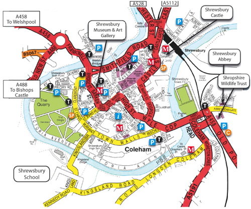 Shrewsbury Map
