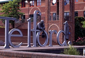 Thomas Telford looks over his town