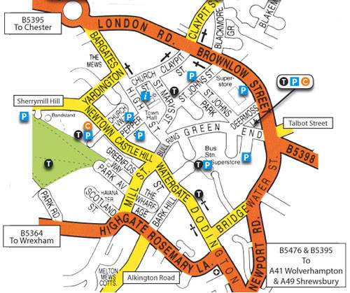 Whitchurch Town Map